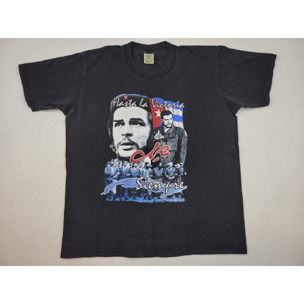 Vintage Che Guevara Hasta La Victoria Siempre Cuban Revolutionist Shirt‎ Mens L